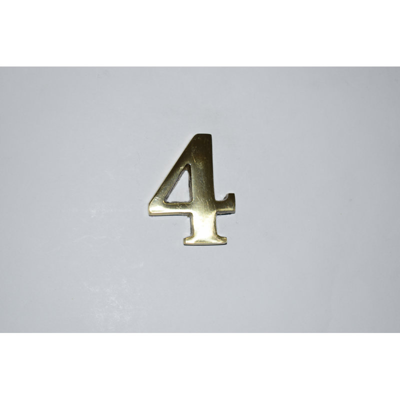 Tyonna 10cm H Metal House Number, 4