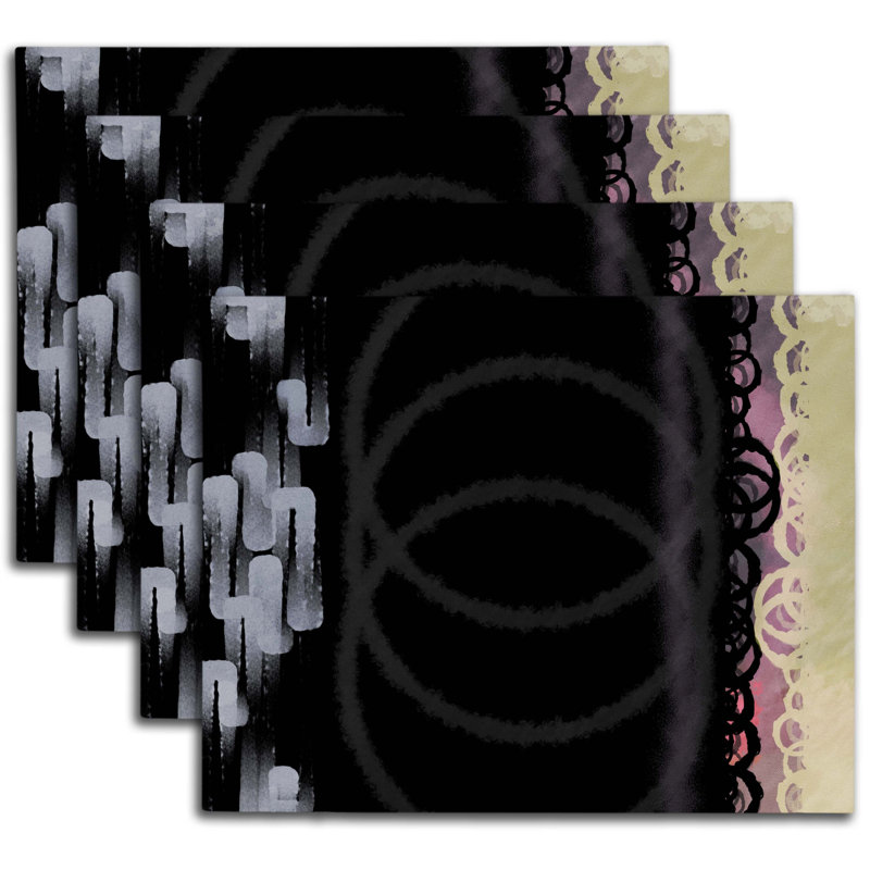Polyester Abstract Rectangle Placemat