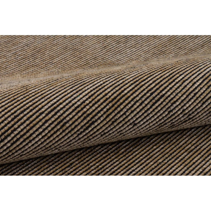 Organic Antiallergic Beige Color Carpet Machine Woven Polyester Washable Area Rug, Runner 3'3" x 9'10"