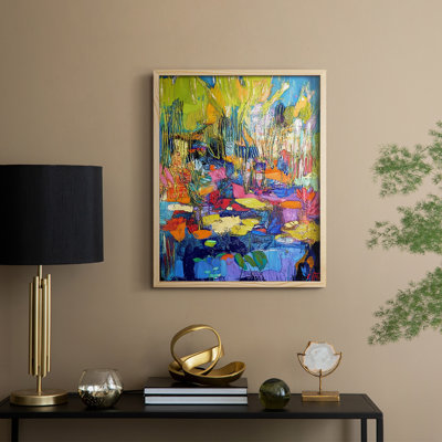 «FLORAL Series», reproduction encadrée en bois massif