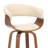 Chagnon Swivel Counter or Bar Height Bar Stool with Arms and Open Back in Faux Leather, Wood-118320596-118320592-118320606