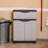 Storage Cabinet with Adjustable Shelf and Top Drawer - Gray-9882620