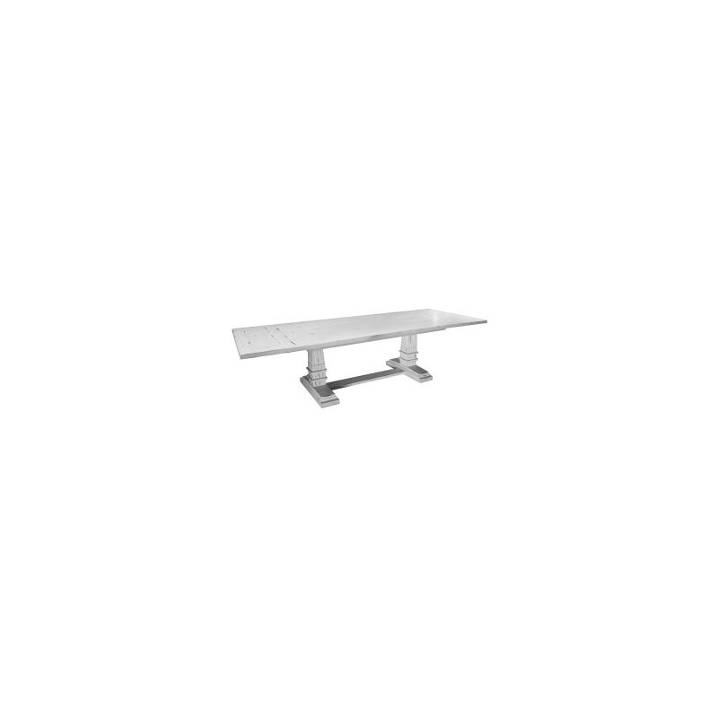 Table rectangulaire en piédestal rétro Enessa Tuscan Hill