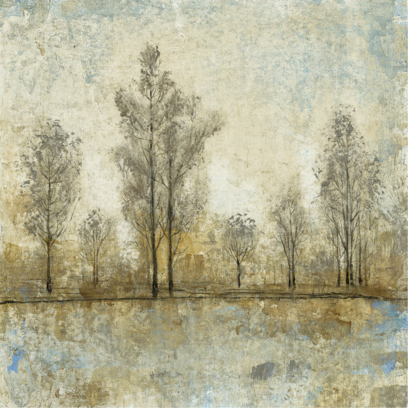 «Quiet Nature IV», peinture sur toile, H 12 po x l 12 po, Toile tendue