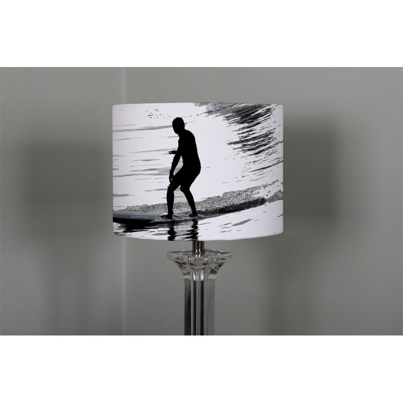 Cotton Drum Lamp Shade ( Uno ), 22cm H x 25cm W x 25cm D