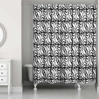 Rozine Abstract Shower Curtain