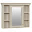 Armoire de salle de bain de luxe avec miroir - tablettes réglables beige crème 35 "x 28"
