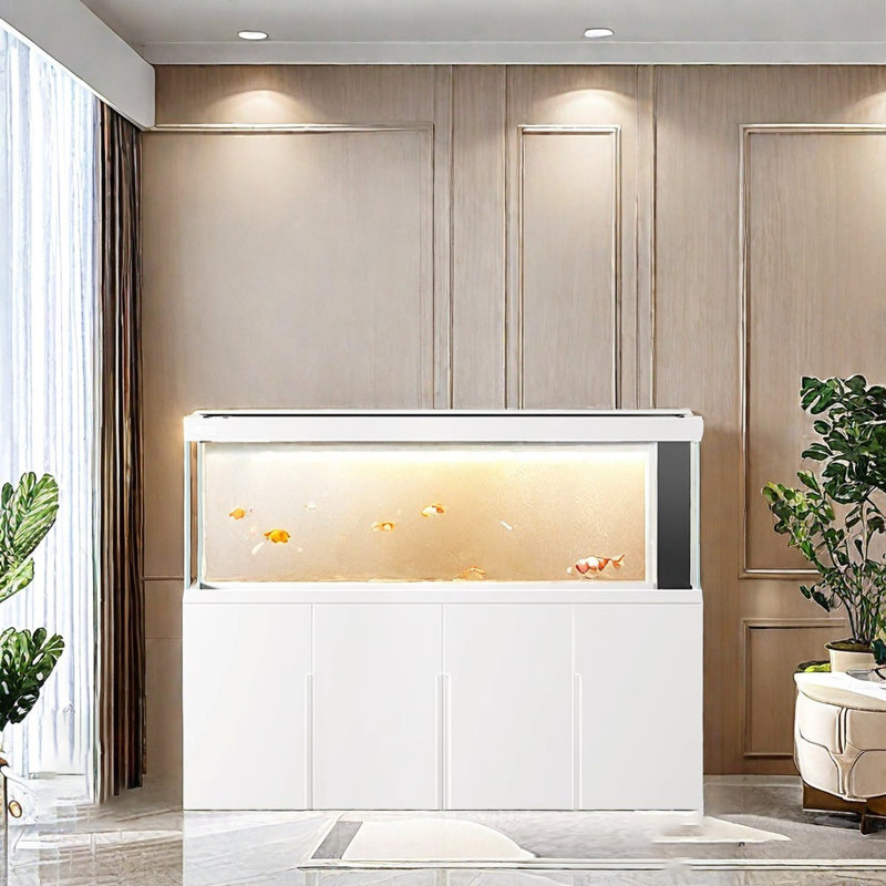 Aquarium Minimalist, 228 gallons (H 61,8 po x l 78,7 po x P 23,6 po), Blanc