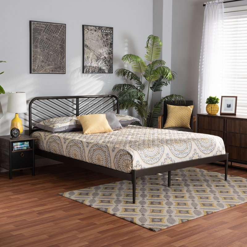 Polen Metal Open-Frame Bed, Full / Double