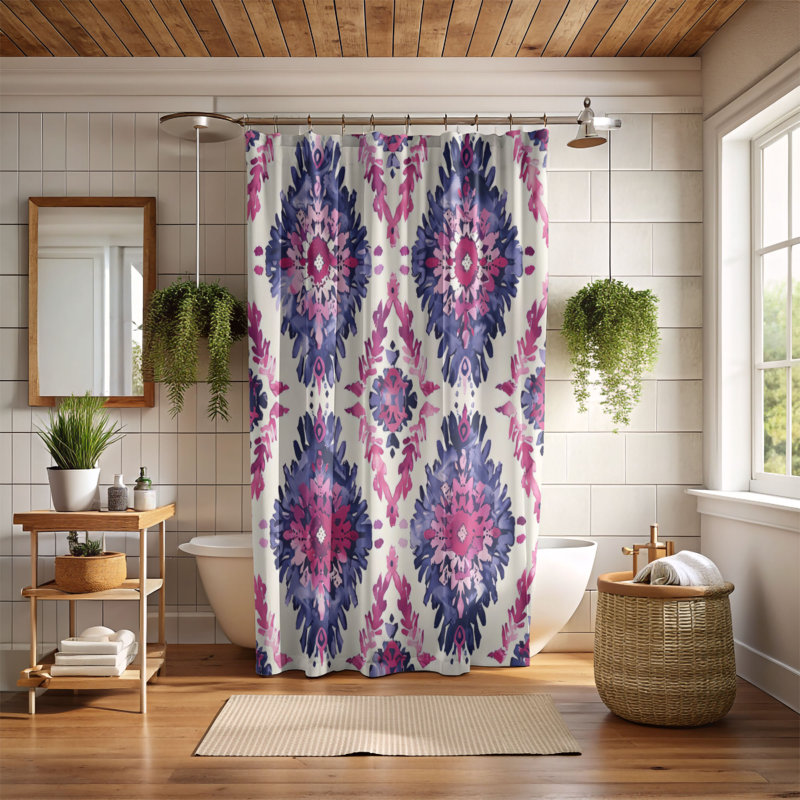 Rideaux de douche Boho, H 74 po x l 71 po