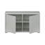 Modern, minimalistic storage bench with 2 doors, entryway bench, engineered, 74.5 cm W x 41.5 cm H  x 34.9 cm D-264957976