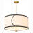 Montelle 4-Light Dimmable Drum Fabric Chandelier,