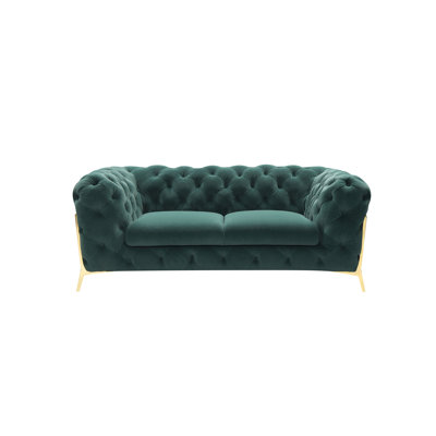 Soule - Transitional Velvet Loveseat