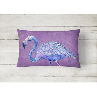 Flamingo Purple Indoor/Outdoor Throw Pillow