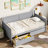 Pine Wood Daybed With Two Storage Drawers-117728594