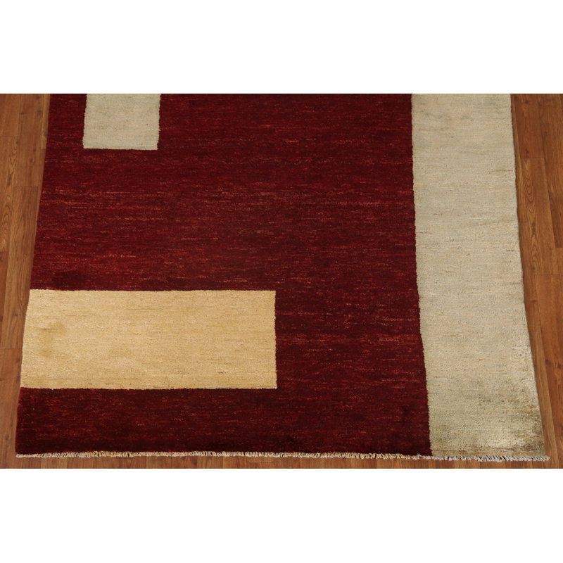 Tapis moderne teint à la main Gabbeh 6 x 8