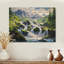 Cascade d'eau à Washington II - Art mural traditionnel sur bois de pin naturel-893145400