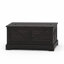 Table basse avec rangement dissimulé, table basse de style champêtre avec plateau relevable pour salon - Noir-627780171
