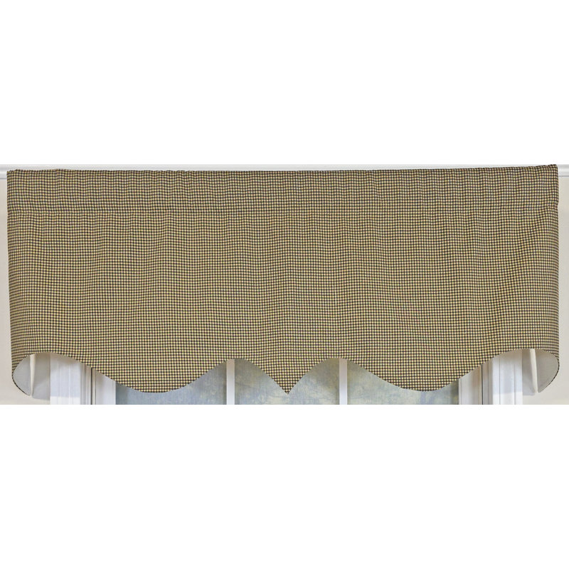 RLF Home Pin Check Regal Valance