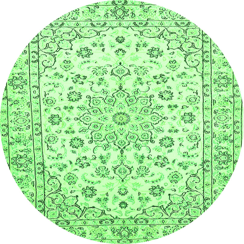 Mesics Chenille Oriental Indoor Rug, Square 5' x 5'