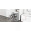 Meuble-lavabo 18 po avec lavabo, meuble-lavabo avec tablette de porte et tablette réglable, gris-1225908315