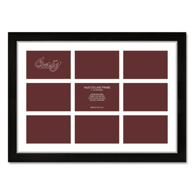 Black Matte Picture Frame with Mat