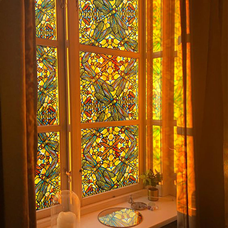 Adhésif décoratif libellule, Yellow