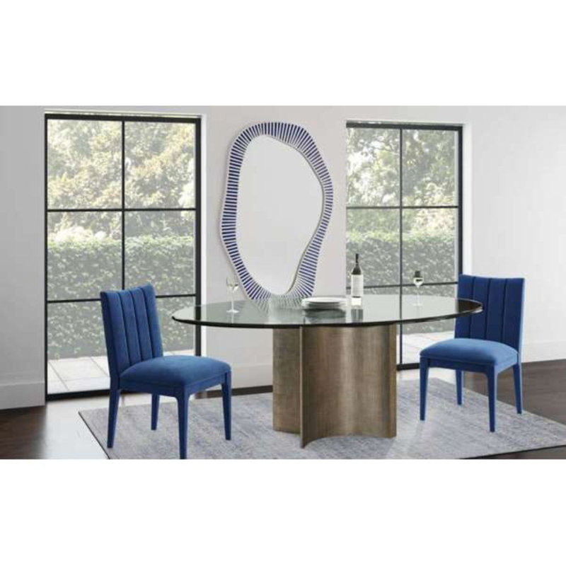 Symmetry Silver Dining Table