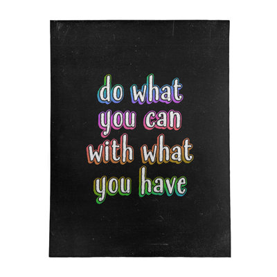 Quotes Chenille Indoor Rug