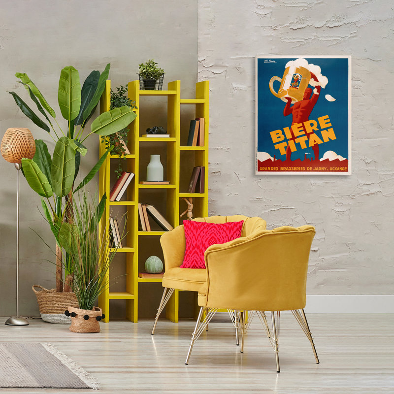 Art mural sur toile Antique Antique Beer, par Marcus Jules, H 30 po x l 24 po