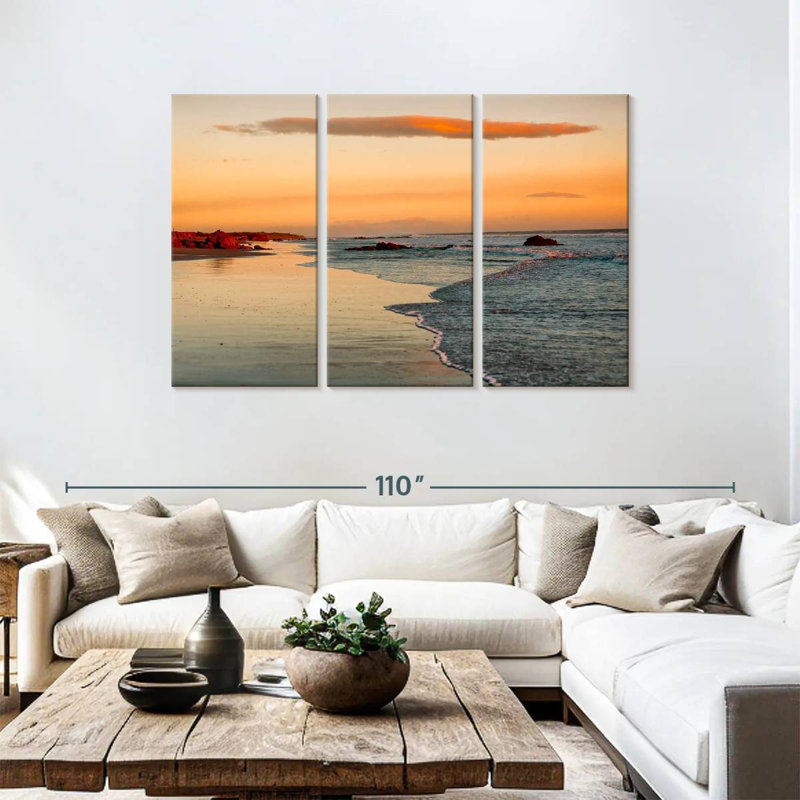 Gillard Leon Beach Sunset, H 48 po x l 74 po