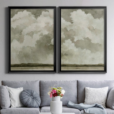 Big Dark Sky I - 2 Piece Picture Frame Print Set on Canvas