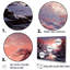 «Kawaii Winter Landscape Sunrise I», ensemble d'art sur toile-107761791-107761793