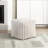 Modern Corduroy Square Pouf , Non-Slip Footstool, 16" Dimensions, 300Lbs Weight Capacity In Corduroy, Footrest, Bearing, 16"X16