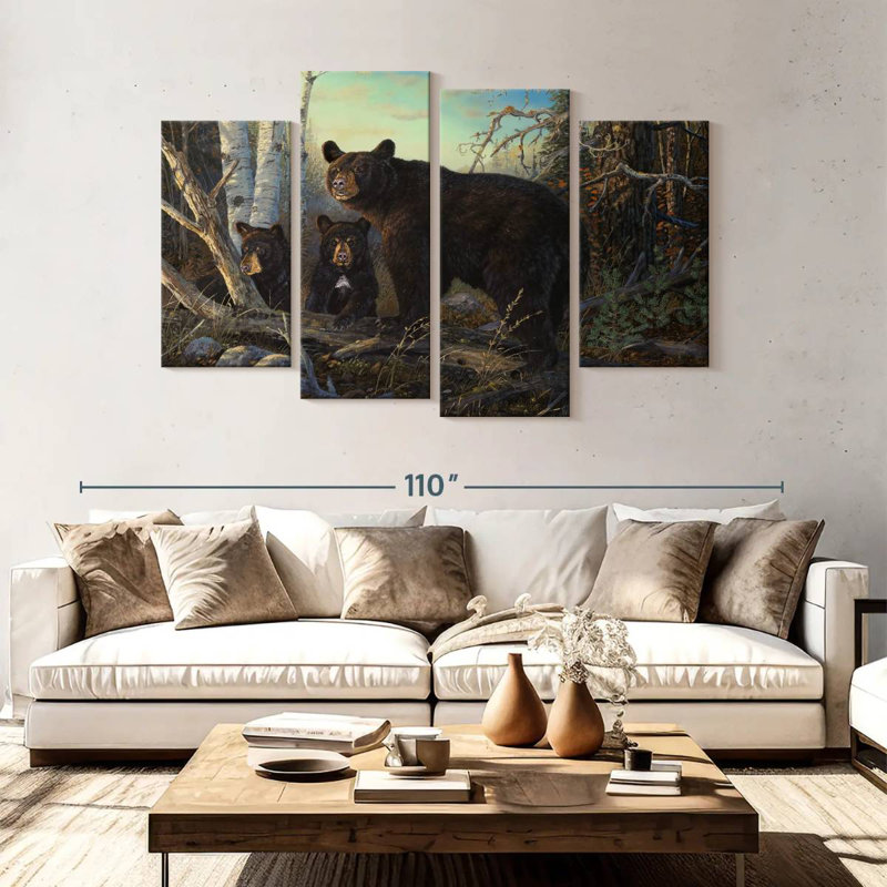 Brampt Absolutely Wild - Black Bear, 54" H x 84" W
