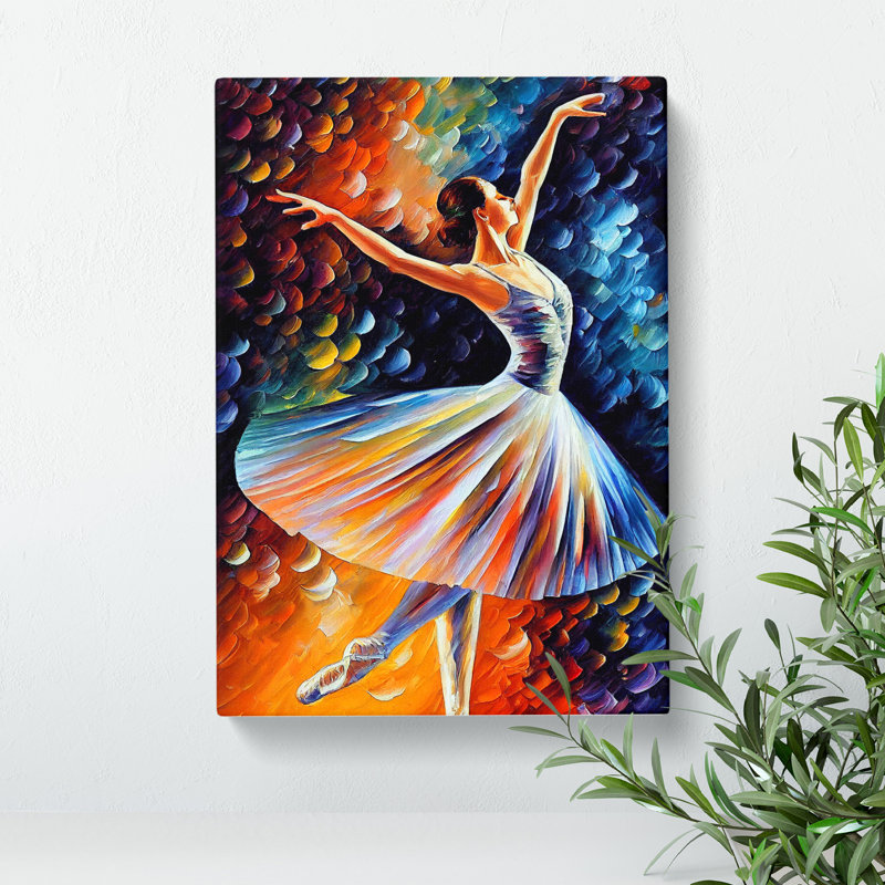 Ballerina Dancer No.2 - Wrapped Canvas, 50cm H x 35cm W x 3cm D