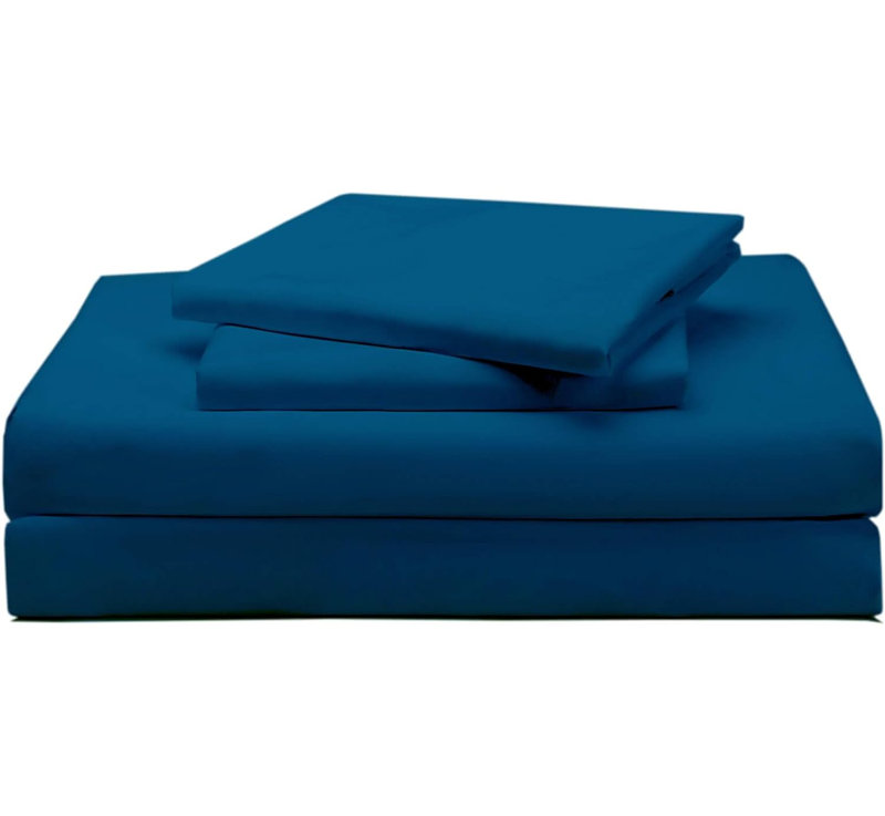 Soft  Microfiber Sheet Set, Twin Sheet Set + 1 Fitted Sheet + 1 Pillowcase, Blue