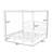 Shrewsbury Wood Canopy Bed with Support Legs-1813148214