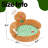 Gingerbread Man Hug Pet Sofa Bed-Multicolored