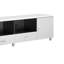 Console à 2 tiroirs blanc brillant