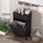 Wave Design 2-Drawer Tilt Out Trash Cabinet, MDF Freestanding Kitchen Trash Can with Storage (Can Not Included)-122622496