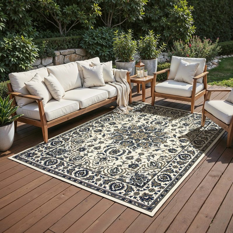 Tapis d'intérieur / extérieur Anastasaos, Rectangle 7 pi 10 po x 10 pi 10 po
