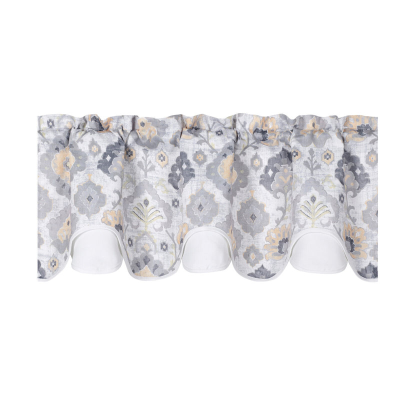 Tailored Window Valance, Yellow