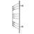 Riviera Electric Wall-mounted Towel Warmer, Polished, 9 Bars, Dual Connection