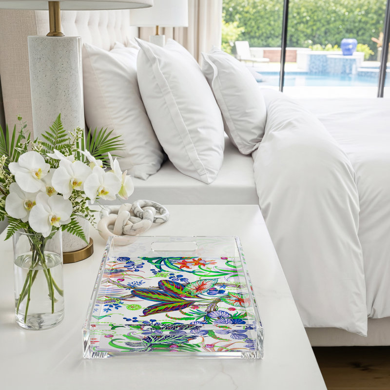 Amazonia Classic Acrylic Rectangle Decorative Tray