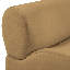 Chaise sans accoudoirs en velours brun Chue Latte-119402020