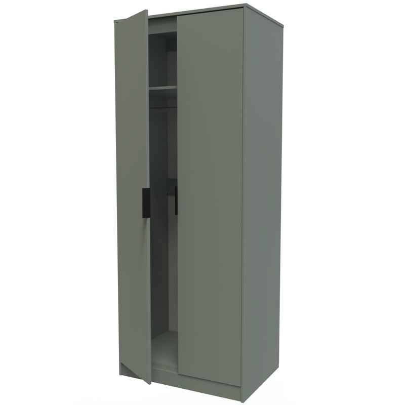 Turah Manufactured Wood Wardrobe, Reed Green