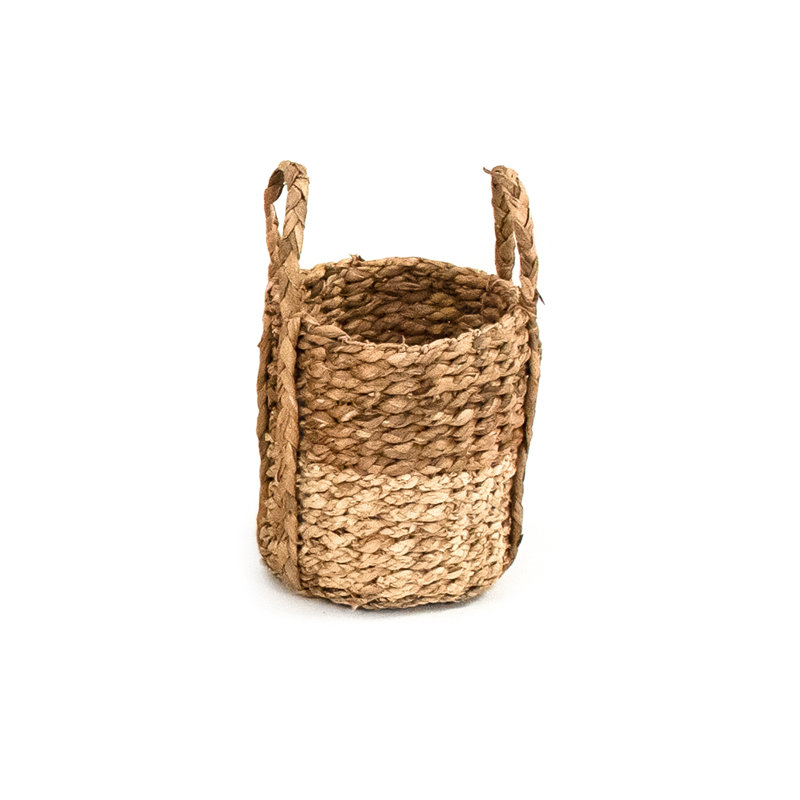 Panier général en ruppie maritime tissée, H 8,5 po x l 8 po x P 8 po