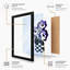 Cheerful Silhouette Blooms Mid-Century 1 Piece Single Picture Frame Wall Art-1938716908-1938716911