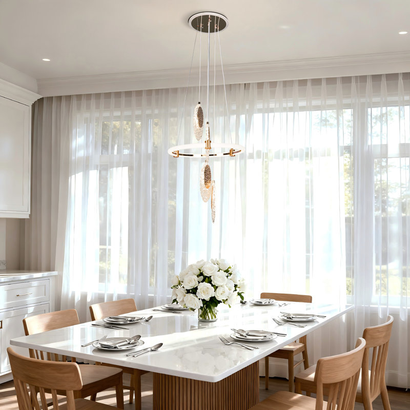 Lustre en grappe de luxe 4 lumières Modern